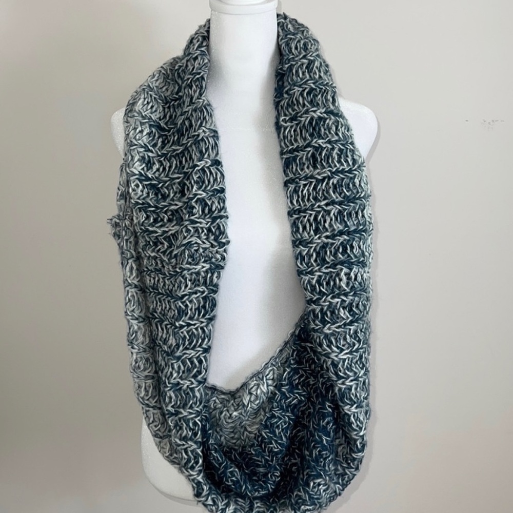 Blue white knit Infinity knit scarf 3 for $20
